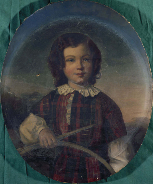 anonymous-1801-portrait-of-a-young-boy-in-highland-dress-holding-a-hoop-art-print-fine-art-reproduction-wall-art