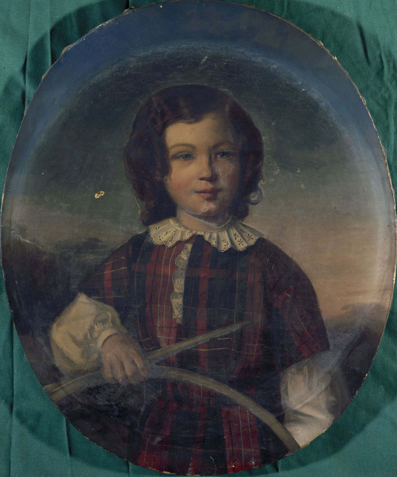 anonymous-1801-portrait-of-a-young-boy-in-highland-dress-holding-a-hoop-art-print-fine-art-reproduction-wall-art