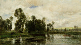 查爾斯-弗朗索瓦-多比尼-1873-池塘邊緣-藝術印刷品-精美藝術-複製品-牆藝術-id-ag6skm4ea