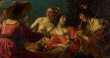 gerard-van-honthorst-1632-igra flavte-pastir-s-štirimi nimfami-art-print-fine-art-reproduction-wall-art-id-ag7p9cime