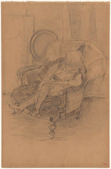jozef-israels-1834-zittend-meisje-op-een-stoel-kunstprint-fine-art-reproductie-muurkunst-id-agaiu8bzy