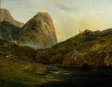 jc-dahl-1821-Noorse-landskap-jordalsnuten-kuns-druk-fyn-kuns-reproduksie-muurkuns-id-agajqyiye