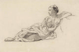 johan-daniel-koelman-1841-på-jorden-sidder-ung-kvinde-kunst-print-fine-art-reproduction-wall-art-id-agatdcex9
