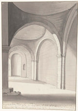 路易斯-杜罗斯1778年-位于古代庙宇的内部的艺术打印精细艺术复制墙艺术id-agb7lmx0l