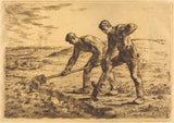 讓-弗朗索瓦-米勒-1855-挖掘者-藝術-印刷-精美-藝術-複製品-牆-藝術-id-agbej7526