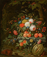 abraham-mignon-lilled-ja-puuviljakunst-trükikunst-kunst-reproduktsioon-seinakunst-id-agbzcn4e3