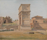 Constantin-Hansen-1839-the-arch-of-Titus-in-Rome-art-print-fine-art-reproduction-wall-art-id-agdumcjk