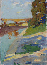 Wassily Kandinsky - 1901-Mníchov-Isar-art-print-fine-art-reprodukčnej-wall-art-id-agegvd4qm
