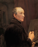 ferdinand-georg-waldmuller-1848-zelfportret-aan-de-ezel-art-print-fine-art-reproductie-wall-art-id-agevr858f