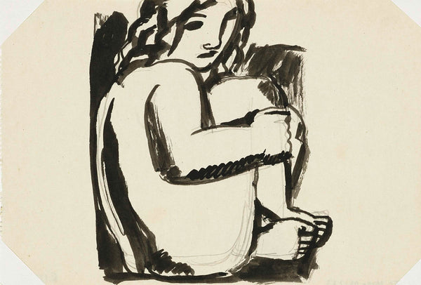 leo-gestel-1936-woman-sitting-with-knees-raised-sketch-art-print-fine-art-reproduction-wall-art-id-aggcik947