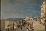 henri-joseph-harpignies-1887-a-dock-in-nice-the-ponchettes-art-print-reprodukcja-dzieł sztuki-sztuka-ścienna