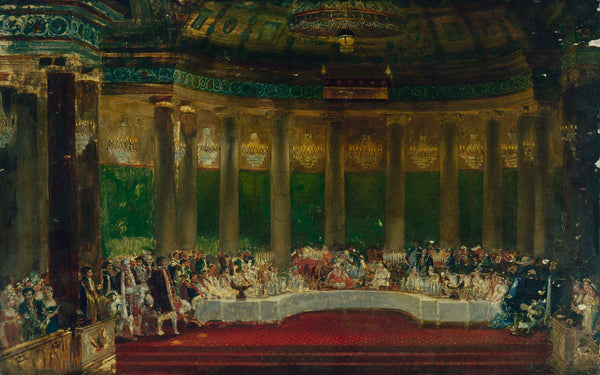 alexandre-dit-casanova-dufay-1805-the-wedding-meal-of-napoleon-at-the-tuileries-april-2-1810-art-print-fine-art-reproduction-wall-art
