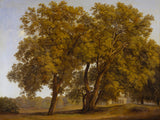 johann-christian-reinhart-1793-uitzicht-op-de-tuinen-van-de-villa-borghese-art-print-fine-art-reproductie-wall-art-id-aghmfd0d5