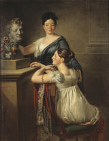per Krafft-the-yngre-1815-the-demoiselles-charlotte-jeanette-og-anne-sofie-Laurent-art-print-fine-art-gjengivelse-vegg-art-id-agkl9nq5p