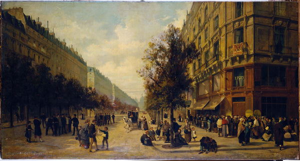 alfred-decaen-1871-tail-on-the-door-of-a-grocery-store-corner-of-rue-reaumur-and-boulevard-sebastopol-in-november-1870-art-print-fine-art-reproduction-wall-art