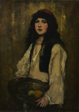 弗兰克·杜韦内克-1880-威尼斯女孩艺术印刷精美艺术复制品墙艺术 id-aglm69kgm