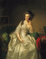 Johann-Friedrich-august-tischbein-1789-portrett-of-Princess-Frederikas-Sophia-wilhelmina-1751 til 1820-art-print-kunst--gjengivelse-vegg-art-id-aglzceuau