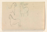 leo-gestel-1891-foglio-di-schizzo-studi-di-cavalli-stampa-d'arte-riproduzione-d'arte-wall-art-id-agm2zj4h2