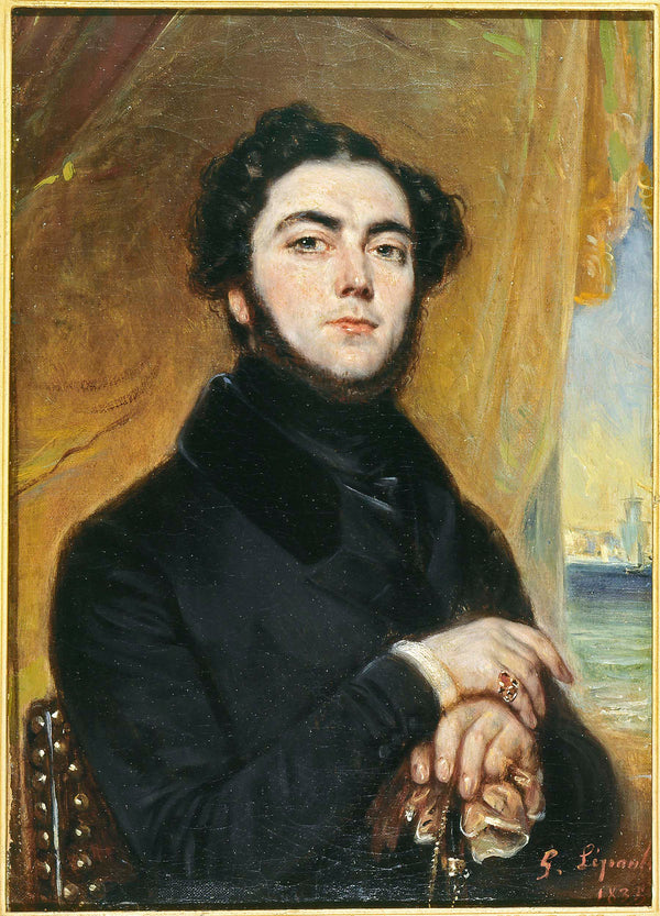 francois-gabriel-guillaume-lepaulle-1836-portrait-of-eugene-sue-1804-1857-novelist-art-print-fine-art-reproduction-wall-art