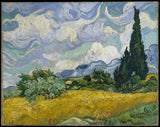 vincent-van-gogh-1889-lúa mì-cánh đồng-với-cây-nghệ thuật-in-mỹ thuật-sản xuất-tường-nghệ thuật-id-agmd2a4w0