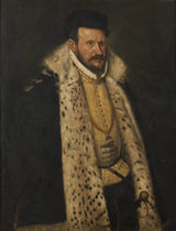 喬瓦尼·巴蒂斯塔·莫羅尼學校的穿著毛里襯外套的男人的肖像藝術印刷美術複製品牆壁藝術 id agnejzkdq