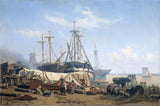 johan-conrad-greive-1865-købt-tid-på-et-skibsværft-på-floden-meuse-art-print-fine-art-reproduction-wall-art-id-agnfanmgt