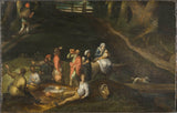吉利斯-莫斯塔特-1573-景觀與神聖家族藝術印刷美術複製品牆藝術 id agnu2azn2