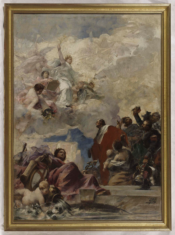 francois-schommer-1886-sketch-for-the-town-of-pantin-peace-and-the-city-of-pantin-ceiling-art-print-fine-art-reproduction-wall-art