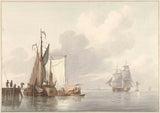 Martinus-Schouman-1780 ormeggiate vasi-art-print-fine-art-riproduzione-wall-art-id-agpag8ytw-river-view-con-