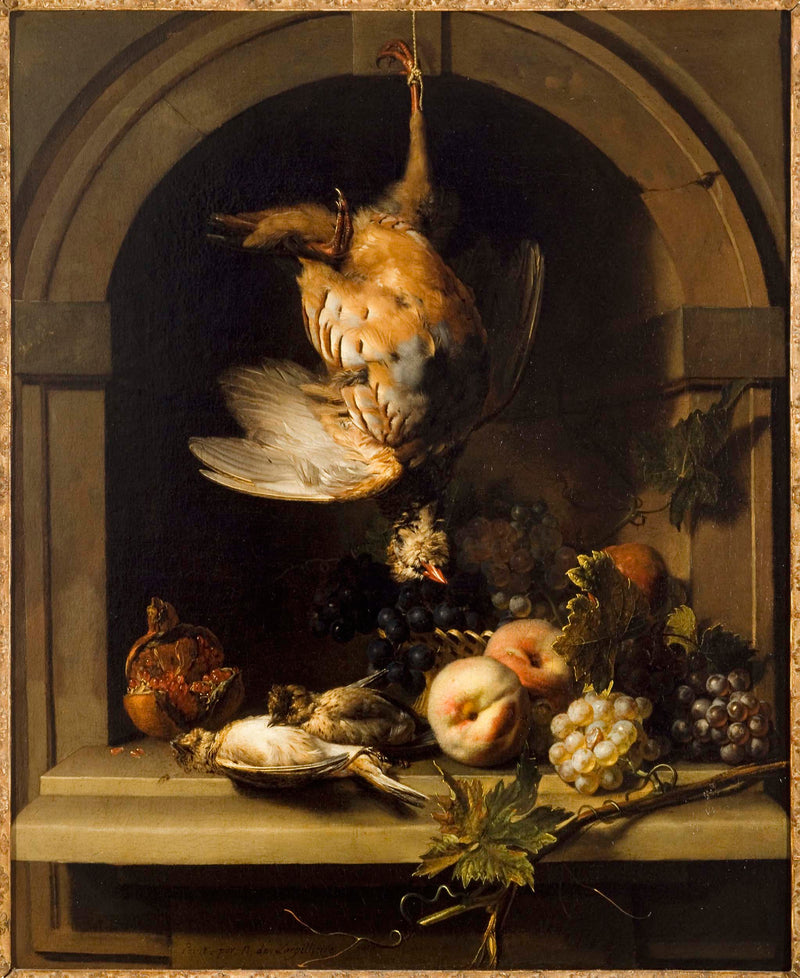 nicolas-de-largillierre-1680-red-partridge-in-a-niche-art-print-fine-art-reproduction-wall-art