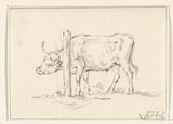 јеан-бернард-1775-крава-стоји-са-главом-између стубова-уметност-принт-фине-арт-репродуцтион-валл-арт-ид-агпвв8ф5к