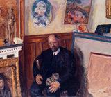 Пиерре-Боннард-1924-портрет-Амброисе-Воллард-цат-арт-принт-фине-арт-репродукција-зидна-уметност