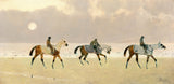 雷內-皮埃爾-查爾斯-王子-1892-迪耶普海灘上的騎手藝術印刷精美藝術複製品牆藝術 id-agqjz8dyd