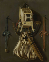 約翰內斯·李曼斯-1670-靜物與狩獵釣具藝術印刷美術複製品牆藝術 id agr7fobqr