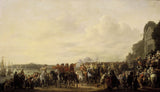 Йоханес-lingelbach-Charles-II-1630-1685-спиране-на-на-имоти-на-Wema он дъ-rotte-на-си-пътуване-от-Ротердам до най-Хага-25-май- 1660-арт-печат-фино арт-репродукция стена-арт-ID-agrbkvtfh