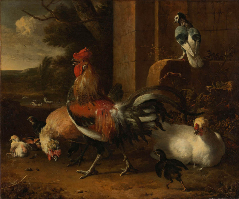 melchior-d-hondecoeter-1660-poultry-yard-art-print-fine-art-reproduction-wall-art-id-agrpvxv74