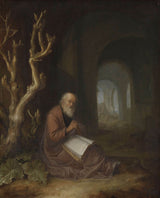 jan-adriaensz-van-staveren-1650-molitev-puščavnik-v-ruševinah-umetniški-tisk-likovna-reprodukcija-stenska-umetnost-id-agt0s5rrs