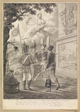 adrianus-gerardus-van-schoone-1817-allegori-om-slaget-om-waterloo-1815-konsttryck-finkonst-reproduktion-väggkonst-id-agteuo53r
