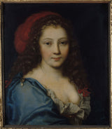 nicolas-mignard-1660-vermoedelijk-portret-van-armande-bejart-naar-1640-1700-actrice-kunst-print-kunst-reproductie-muurkunst