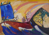 瓦西里-康定斯基-1911-繪畫與三駕馬車藝術印刷美術複製品牆藝術 id-agu6zu4si