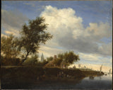 salomon-van-ruysdael-1646-ferry-near-gorinchem-art-print-fine-art-reproduction-wall-art-id-agunuwtrn