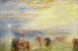 Joseph-Mallord-william-turner-1844-tilnærming til Venezia-art-print-fine-art-gjengivelse-vegg-art-id-agvavmx9p