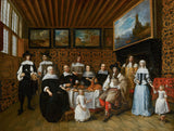 gillis-van-tilborgh-1665-familie-portræt-kunst-print-fine-art-reproduktion-vægkunst-id-agvdnwvw5