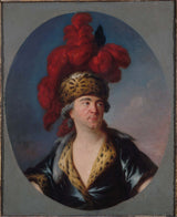 simon-bernard-lenoir-1769-partrait-of-henri-louis-le-kain-1728-1778-in-the-role-of-chingis-khan-orphan-of-china-tragedy-of-voltaire-art- друк-выяўленчае-рэпрадукцыя-насценнае-мастацтва