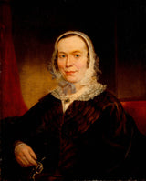 匿名 1830 一位未知女士的肖像藝術印刷精美藝術複製牆藝術 id agwj6wptu
