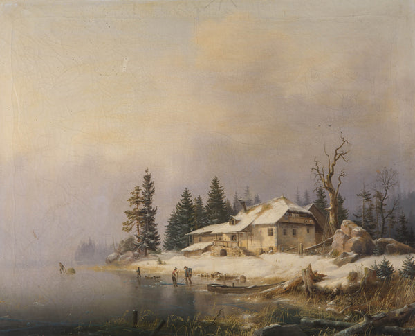 marcus-pernhardt-1850-farm-on-winter-lake-art-print-fine-art-reproduction-wall-art-id-agxcbe86r