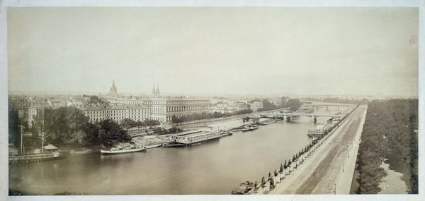 frederic-martens-1845-panorama-quai-dorsay-7th-arrondissement-paris-art-print-fine-art-reproduction-wall-art