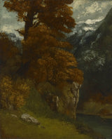 古斯塔夫·庫爾貝-1866-the-glen-at-ornans-bords-du-doubs-effet-d-automne-art-print-fine-art-replication-wall-art-id-agy0fwn2b