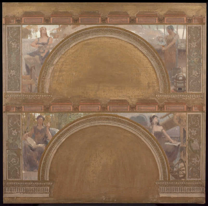 henri-bonis-1892-sketch-for-the-north-entrance-lounge-of-the-hotel-de-ville-in-paris-physics-chemistry-the-philosophy-astronomy-art-print-fine-art-reproduction-wall-art