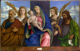 乔凡尼·贝利尼·麦当娜和孩子与圣徒的艺术印刷精美的艺术再现墙艺术id-agzbd3z6v